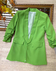Blazer elegante a manica arrotolata