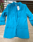 Blazer elegante a manica arrotolata
