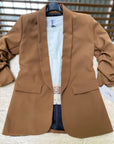 Blazer elegante a manica arrotolata