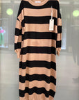 ABITO MAGLIONE A RIGHE