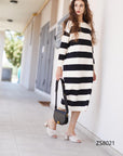 ABITO MAGLIONE A RIGHE