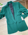 Blazer elegante a manica arrotolata