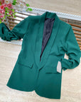 Blazer elegante a manica arrotolata