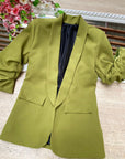 Blazer elegante a manica arrotolata