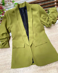 Blazer elegante a manica arrotolata