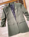 Blazer elegante a manica arrotolata