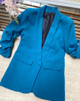 Blazer elegante a manica arrotolata