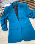 Blazer elegante a manica arrotolata