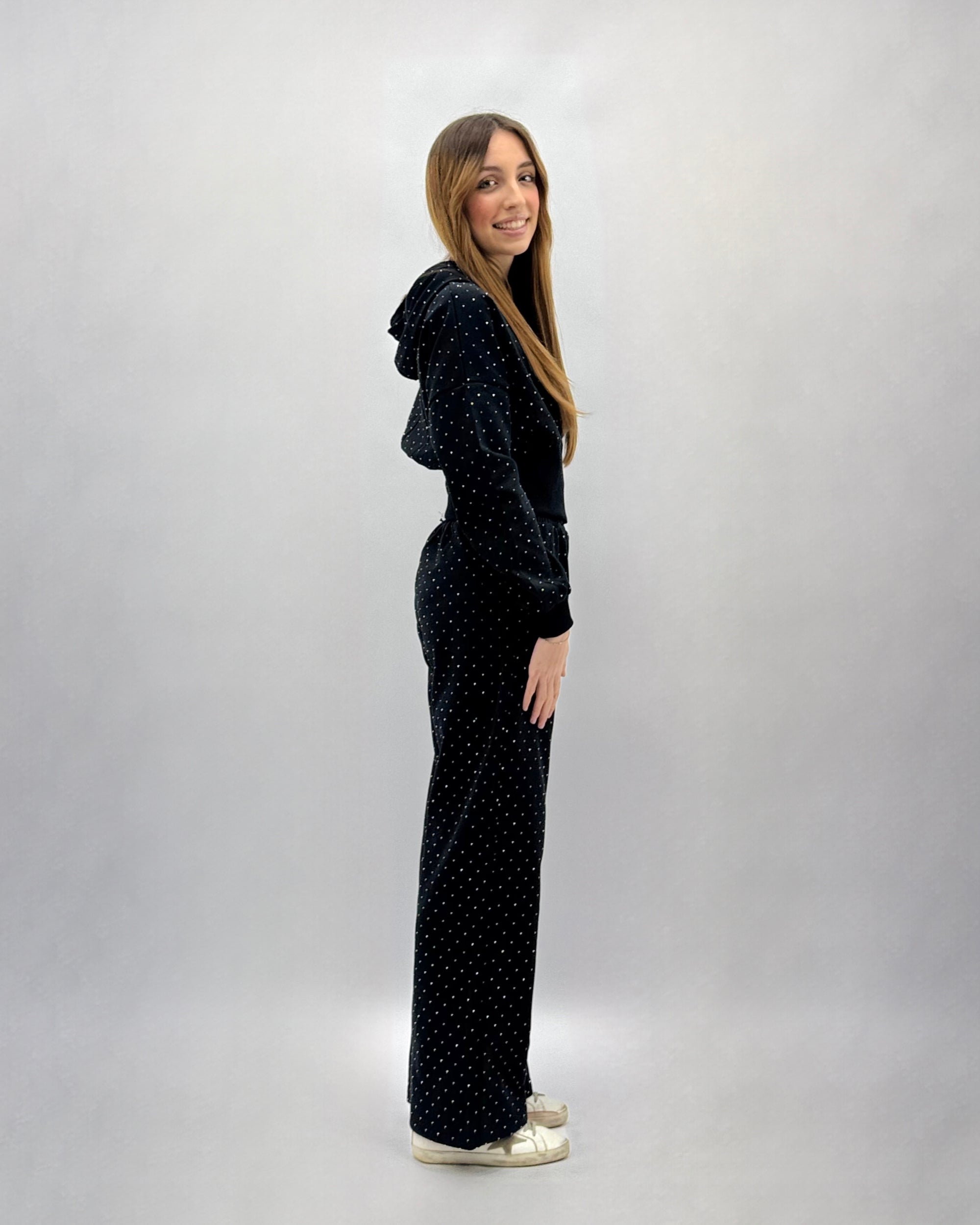 Completo tuta con strass