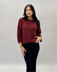Maglione tinta unita morbido misto lana