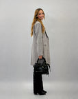 Cappotto foderato con bottone
