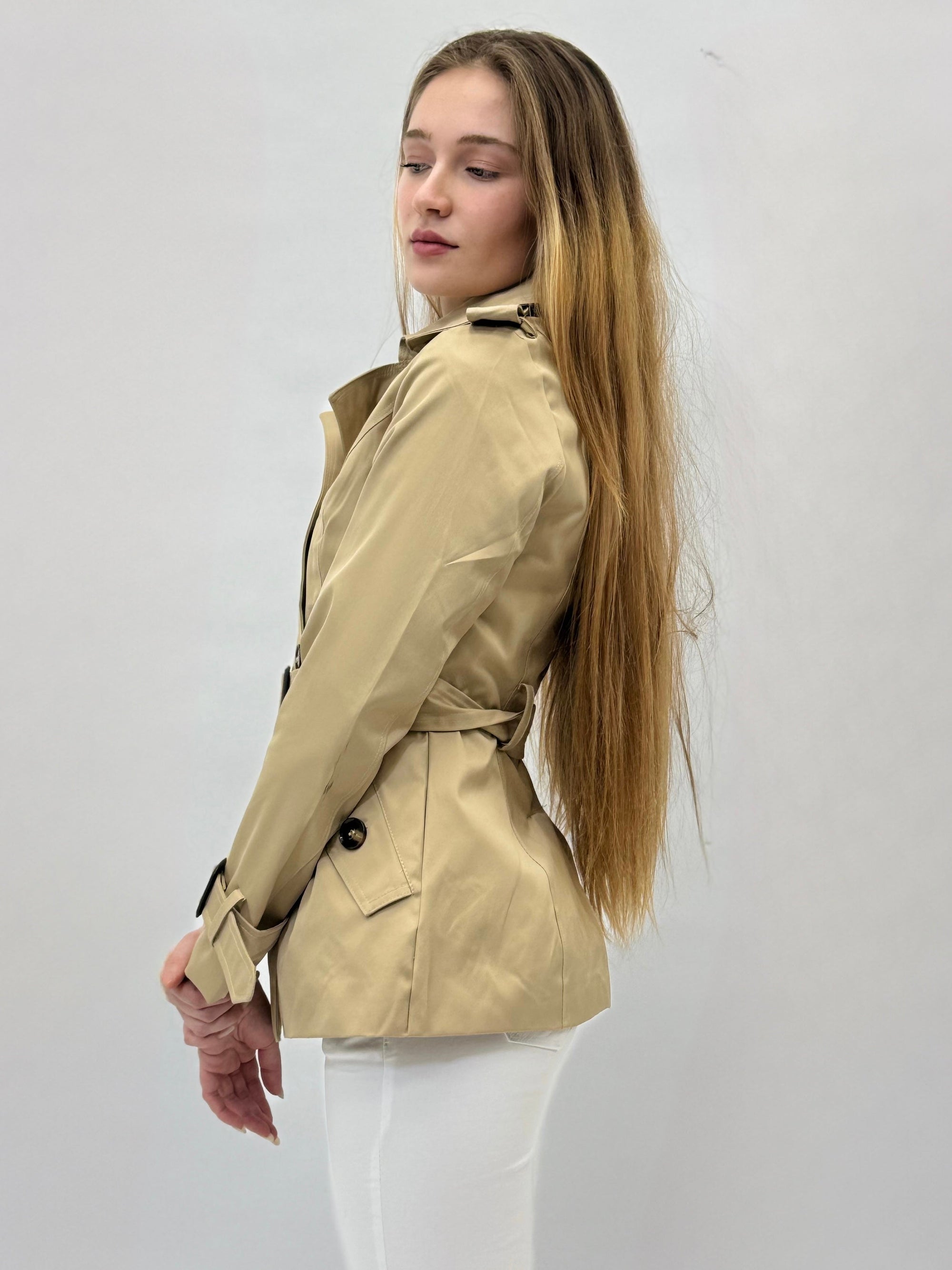 Giacca trench corta
