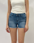 Pantaloncini in denim con strass
