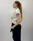 Camicia mezze maniche con fantasia