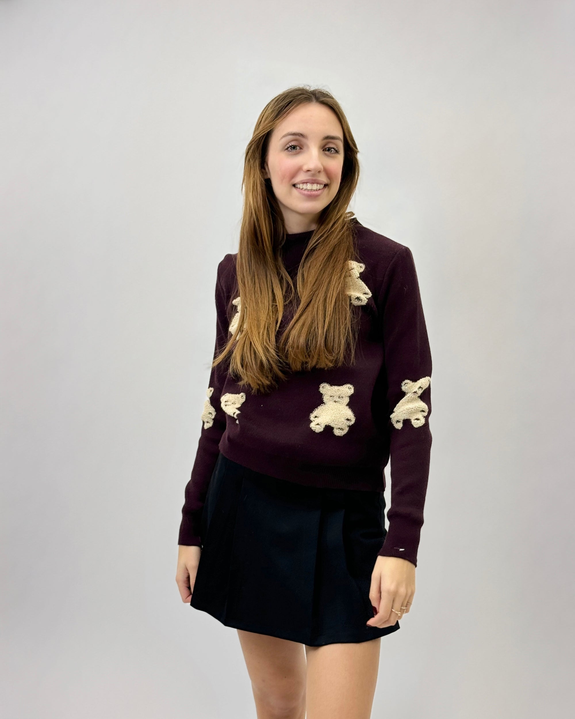 Maglione lupetto orsetti