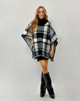 Poncho a quadri