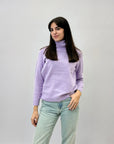 Maglione dolcevita misto lana