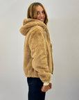 Giacca pelliccia con zip