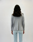 Pullover comodo lupetto con dettaglio