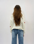 Pullover ricami fragole