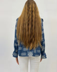 Camicia premium ricamata con balze