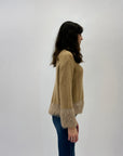 Maglione dolcevita in lana mohair