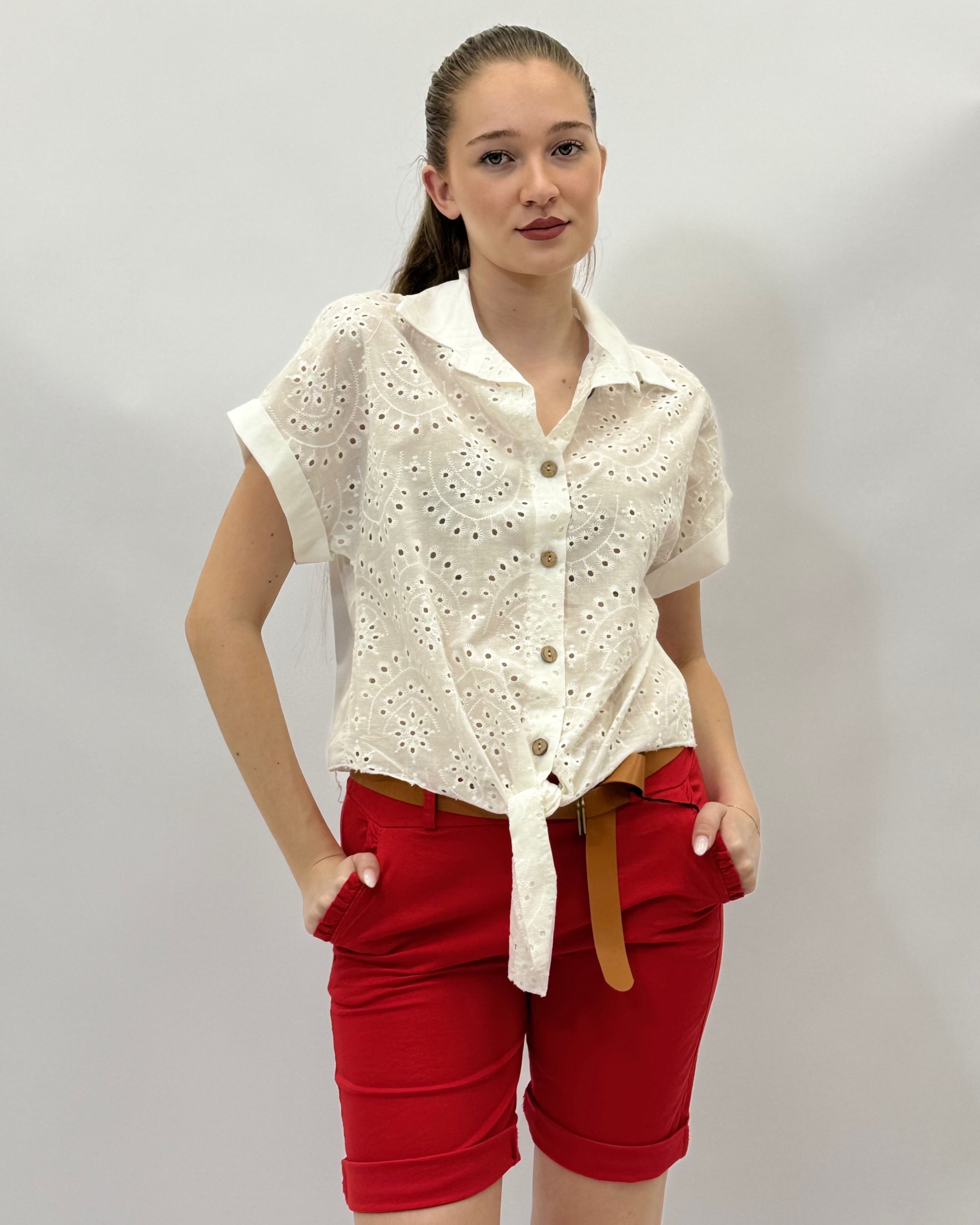Pantaloncini basic con cintura