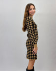 Abito in maglia pied de poule