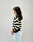 Maglione morbido a righe