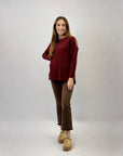 Maglione ampio con tasche frontali
