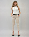 Pantaloni con cintura con tasche