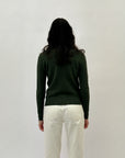 Maglione lupetto con intrecci