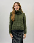 Maglione intrecciato dolcevita