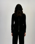 Maglia morbida con zip dietro