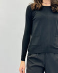Maglia morbida con zip dietro