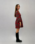 Abito tartan corto