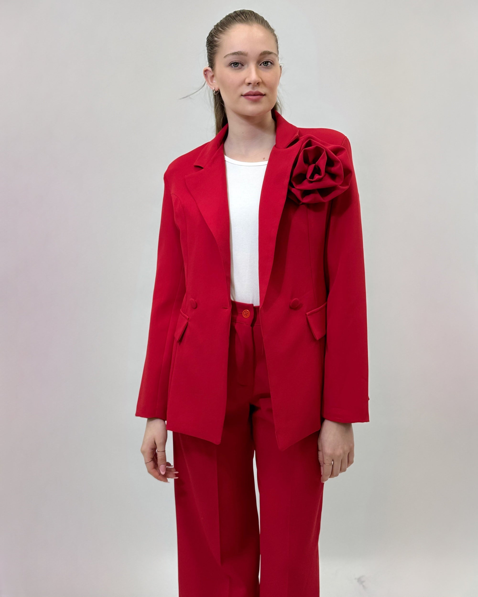 Completo premium giacca e pantaloni a palazzo