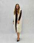 Gilet lungo con texture morbido