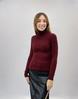 Maglione dolcevita tinta unita