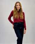 Pullover con scollo morbido basic