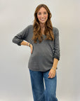 Maglia misto lana con interno animalier