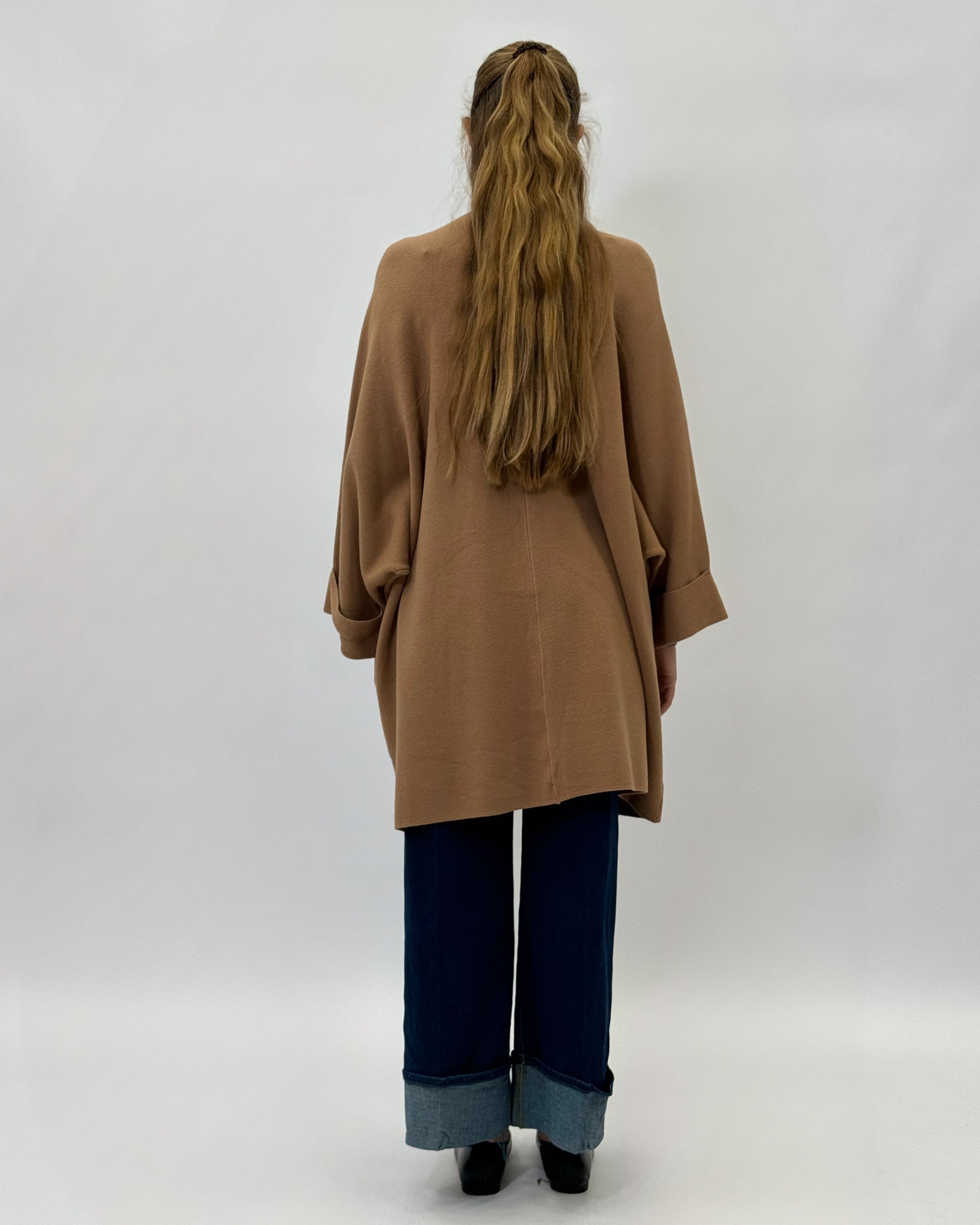 Cardigan lungo comodo con tasche