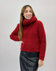 Maglione intrecciato dolcevita