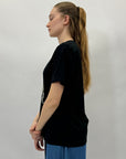 T-shirt in cotone con stampa cuore love