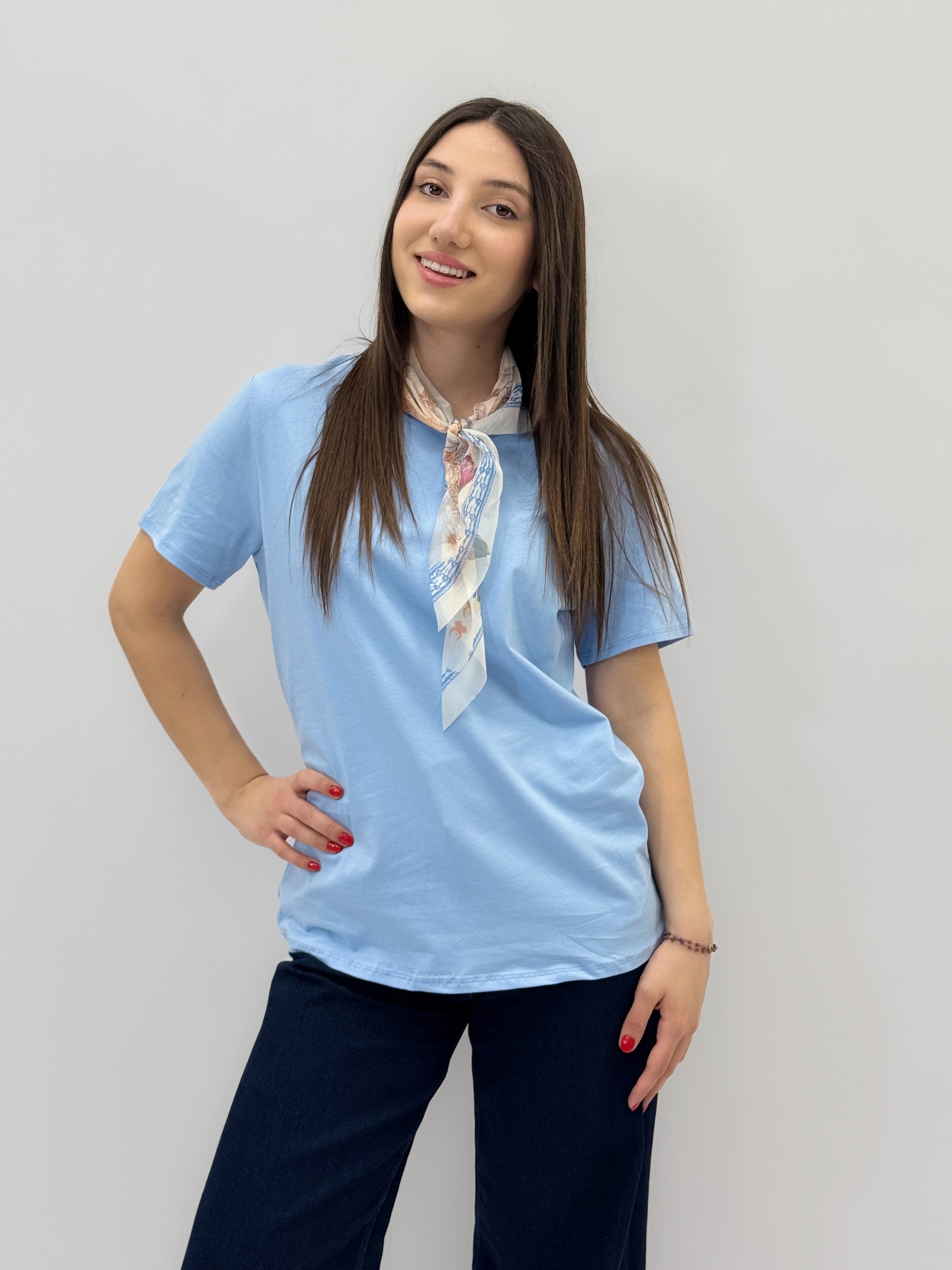Maglia con foulard