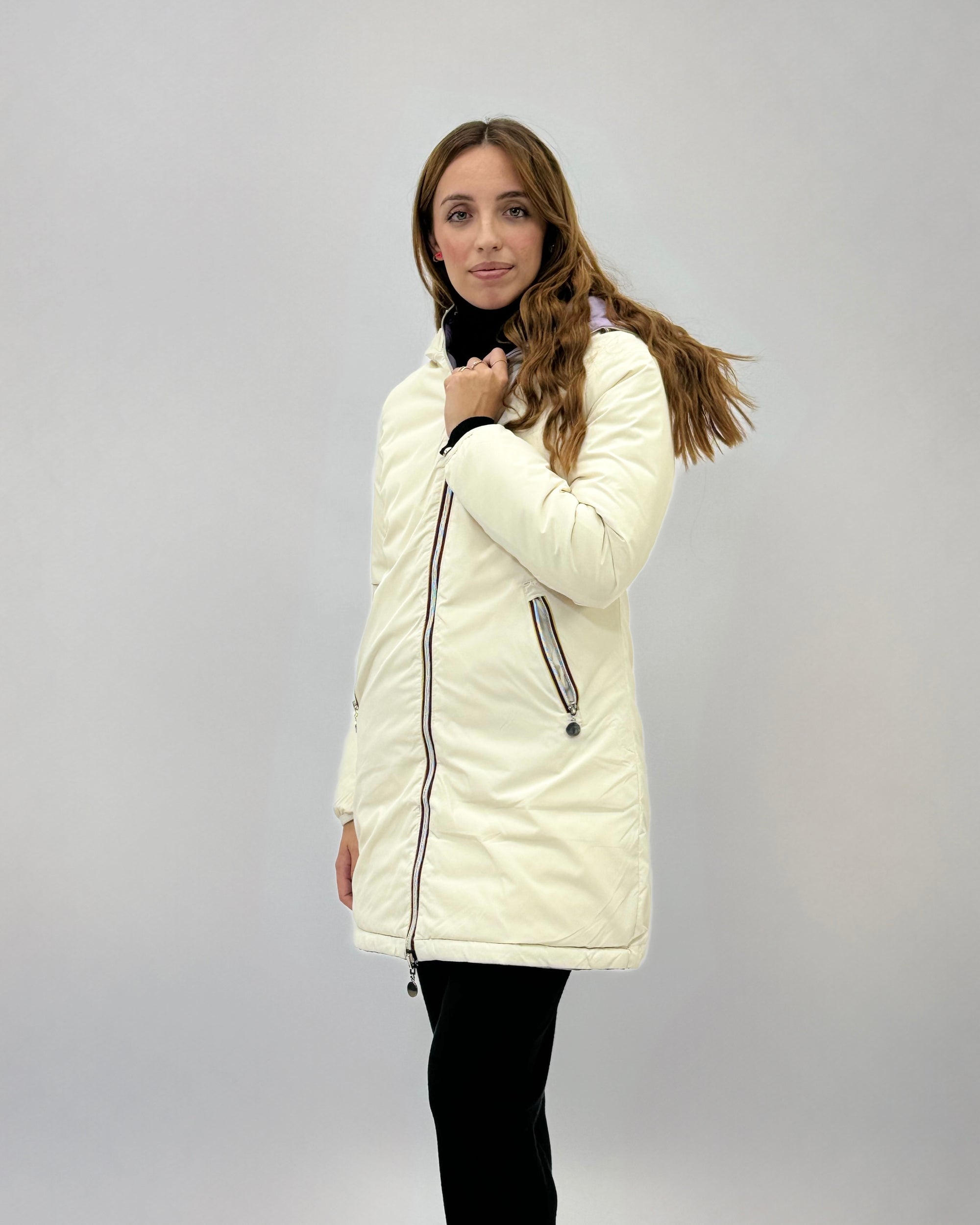 Piumino Donna Reversibile Double Face – Giacca Invernale Lunga