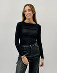 Maglia scollo barchetta in cashmere