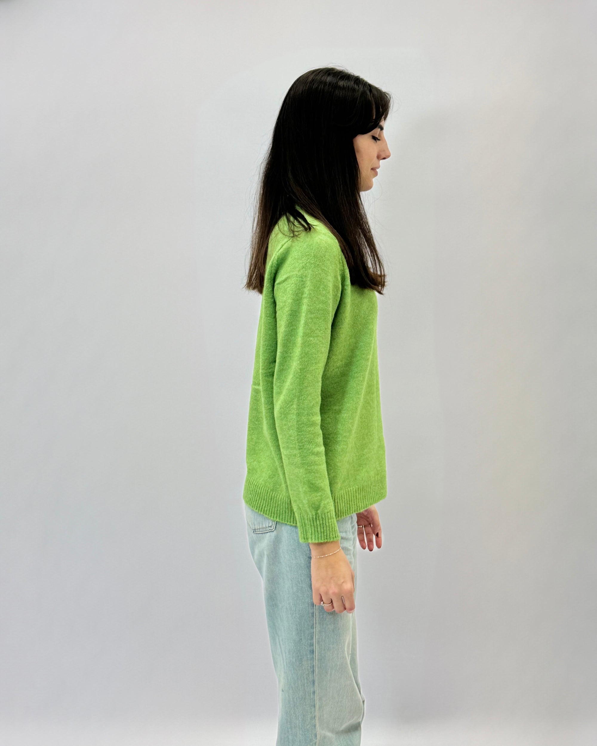 Maglione dolcevita misto lana