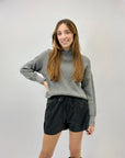 Pullover girocollo tinta unita