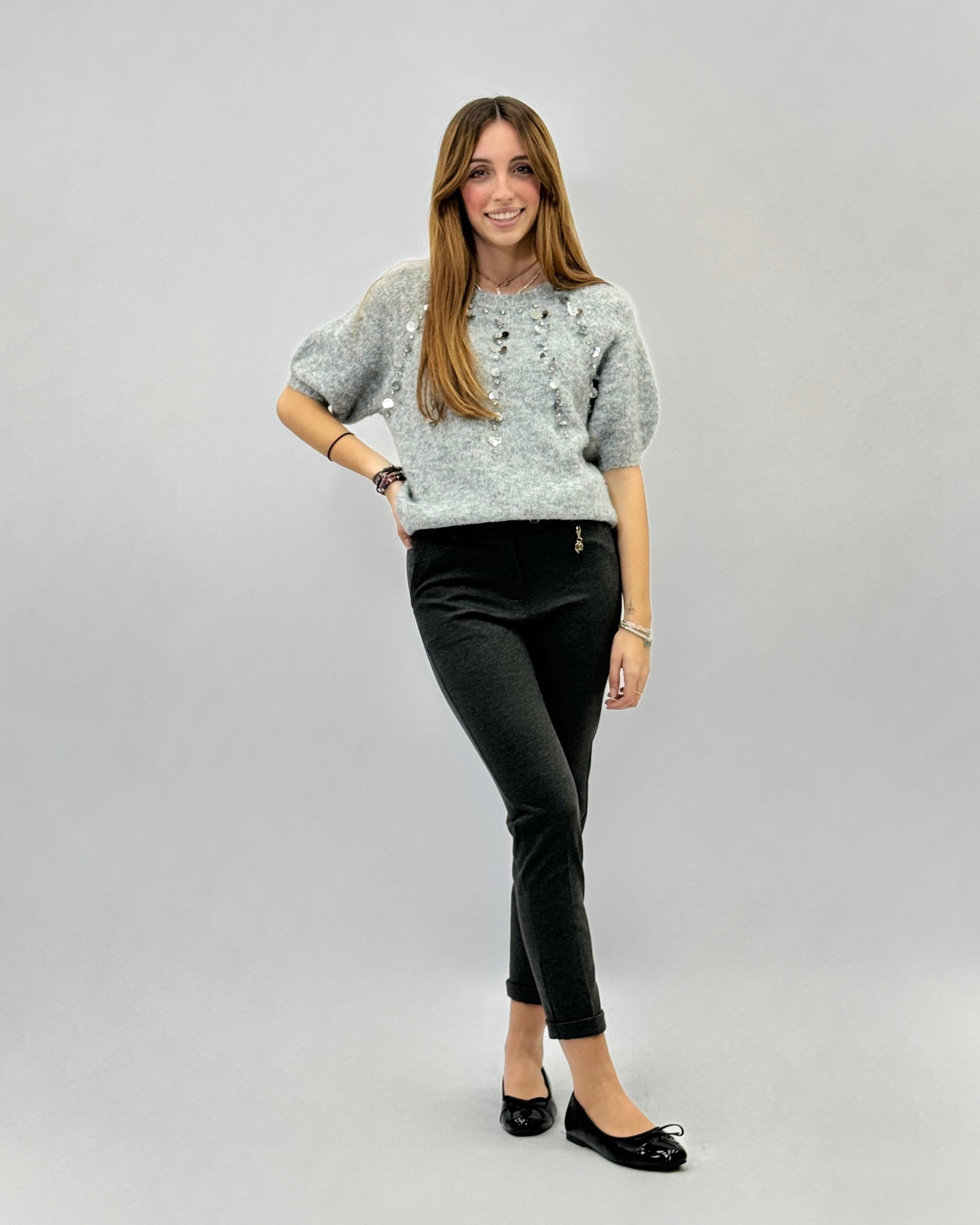 Maglione con paillettes